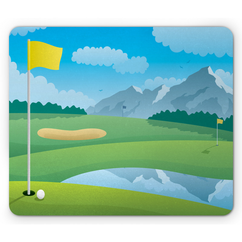 Golfing Field Mouse Pad