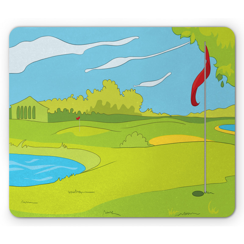 Grass and Pond Mouse Pad