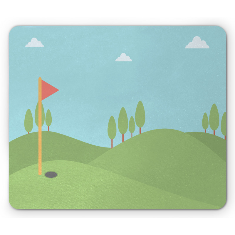 Hole and Flag Mouse Pad