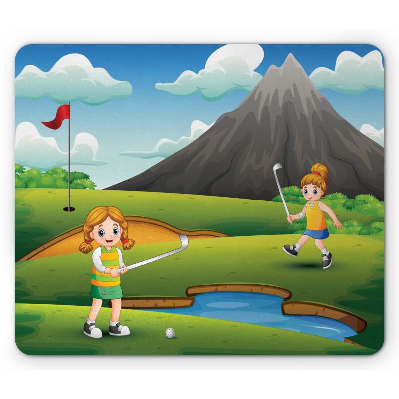 Golfer Children Mouse Pad