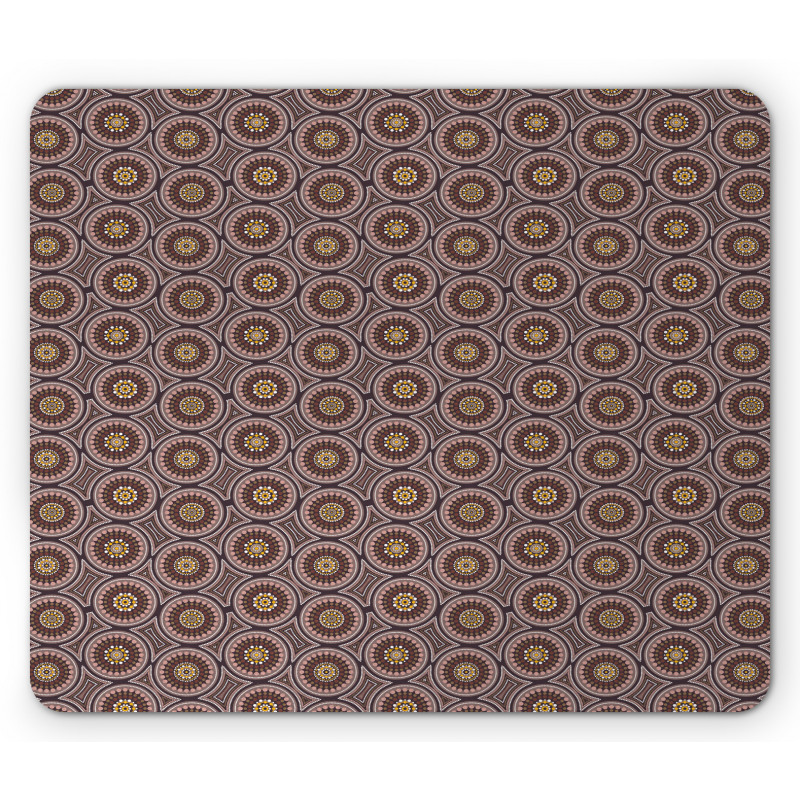 Mosaic Like Intricate Dots Mouse Pad