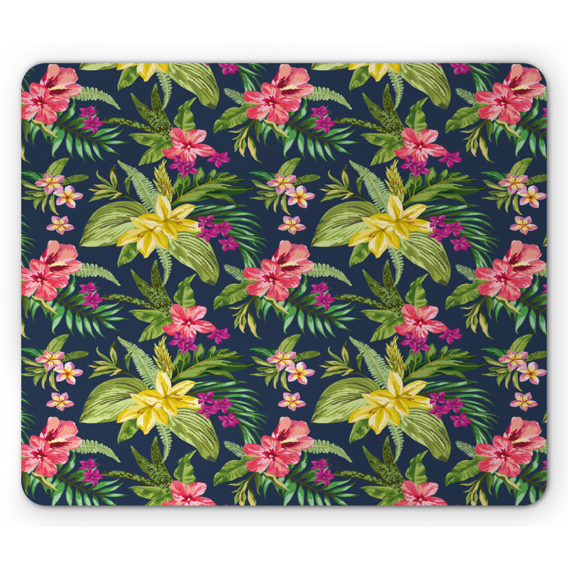 Floral Blooming Jungle Mouse Pad