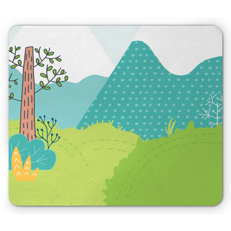 Dotted Mountains Mouse Pad