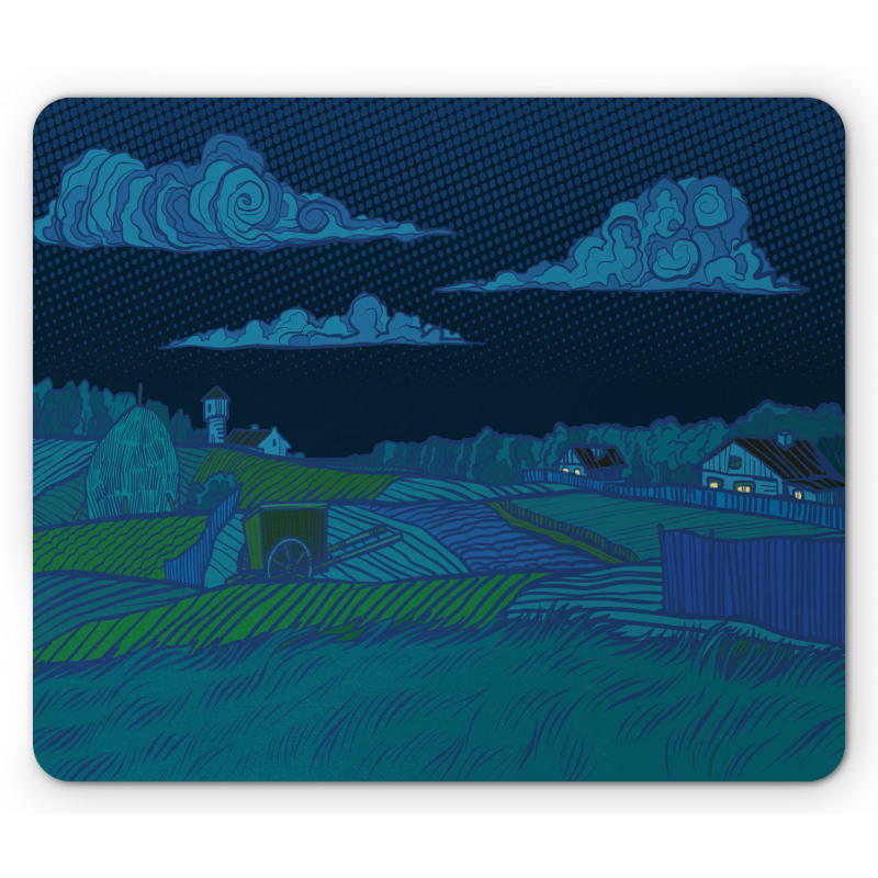 Night Countryside Art Mouse Pad