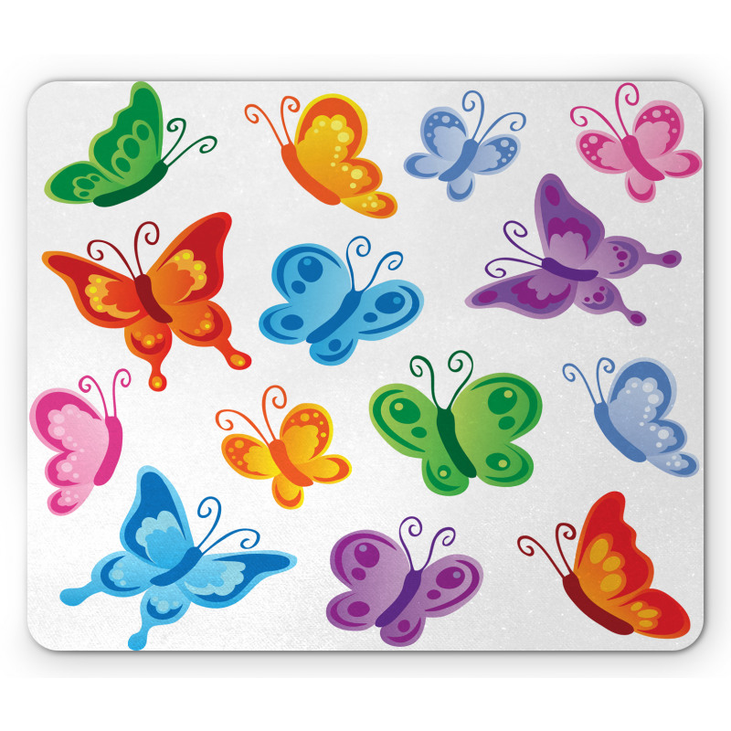 Colorful Ornate Wings Mouse Pad
