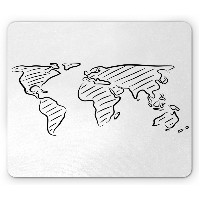 Sketch Outline Mouse Pad