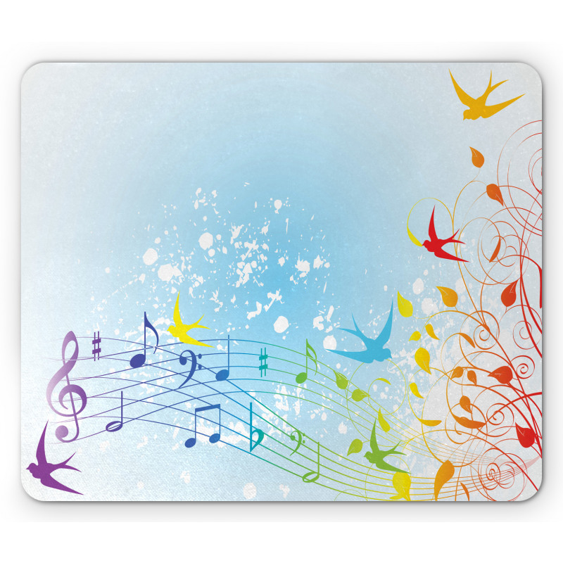 Spring Scene Flourishes Mouse Pad