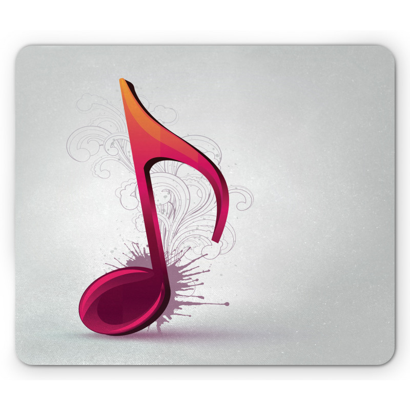 Single Note Flourishes Mouse Pad