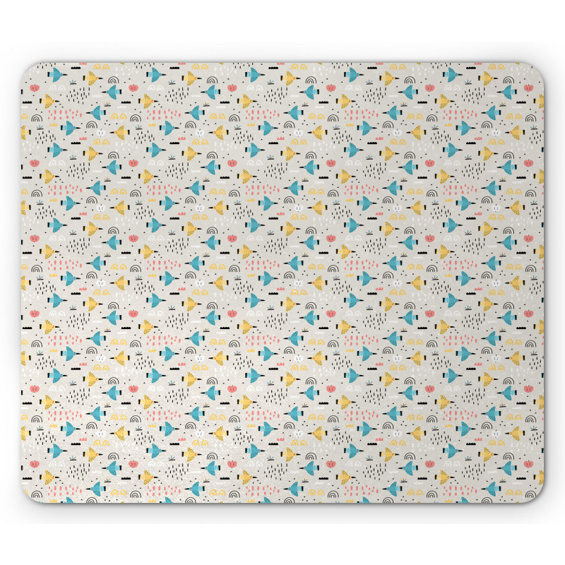 Birds Scandinavian Mouse Pad