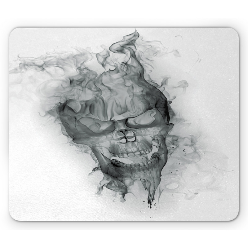 Smoky Skull Grungy Art Mouse Pad