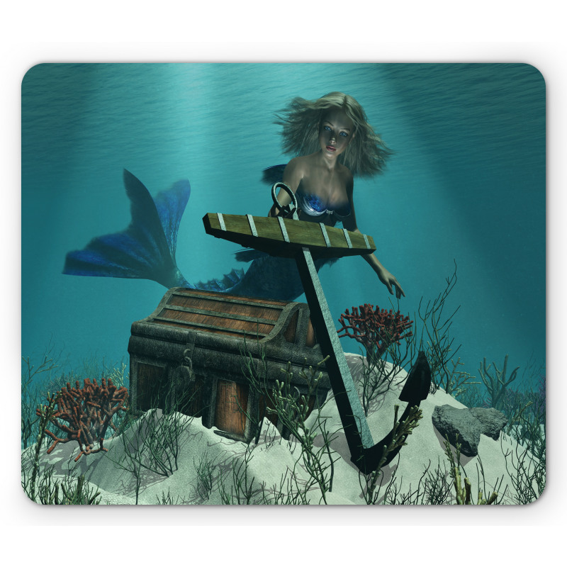 Ocean Mythical Pirate Mouse Pad