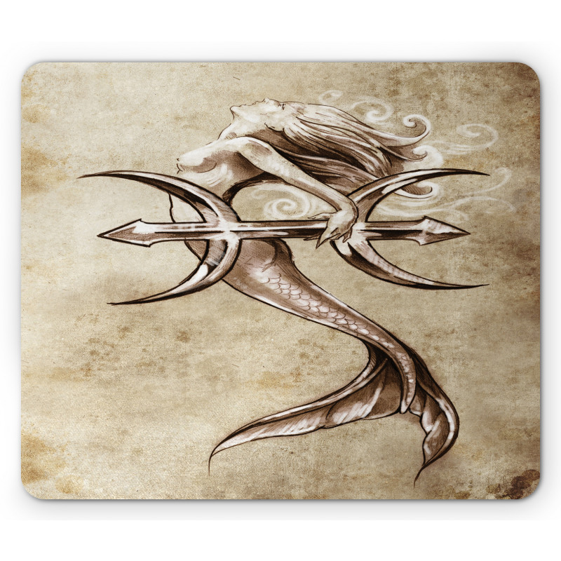 Vintage Mythical Art Mouse Pad