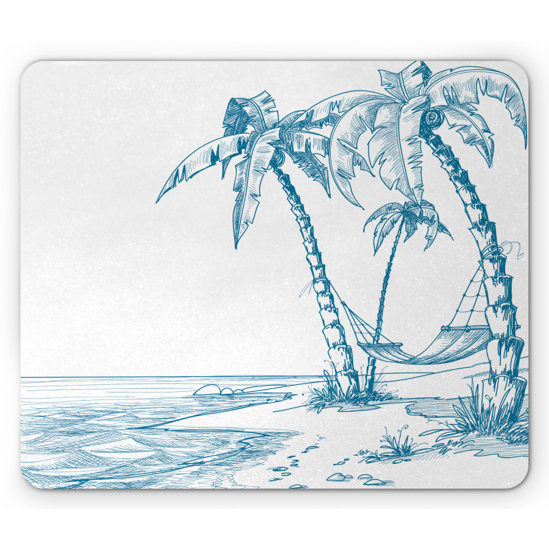 Palm Trees at Beach Mouse Pad