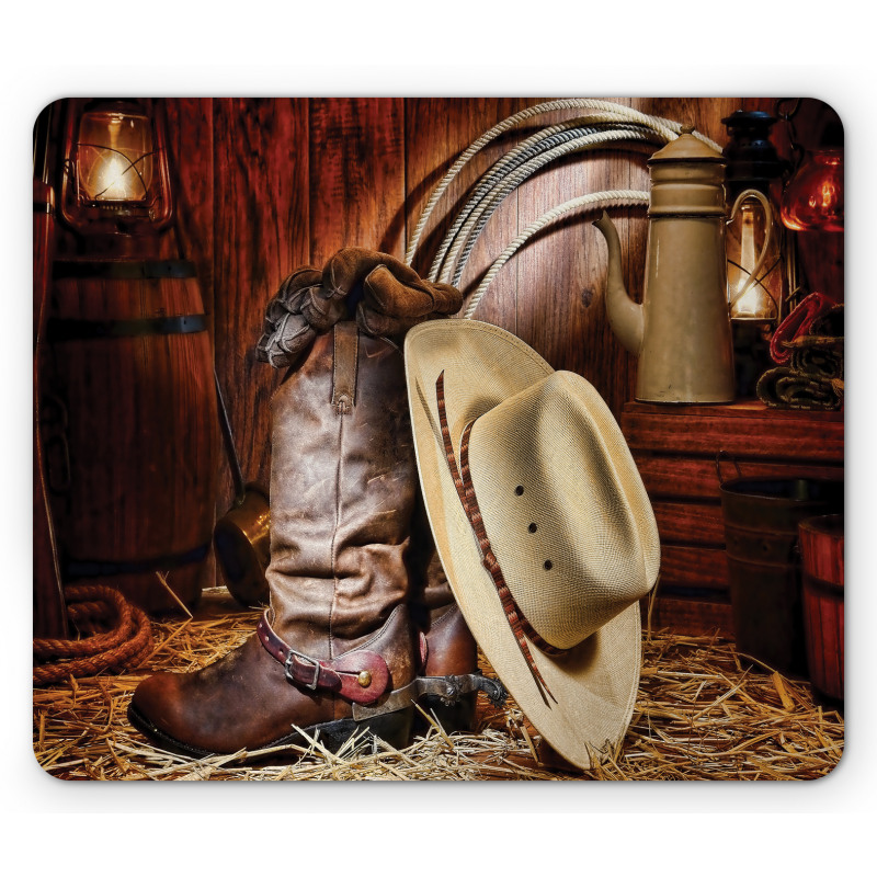 America Retro Rodeo Mouse Pad