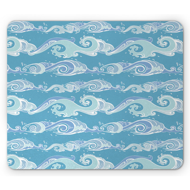 Sea Waves Ocean Splashes Mouse Pad