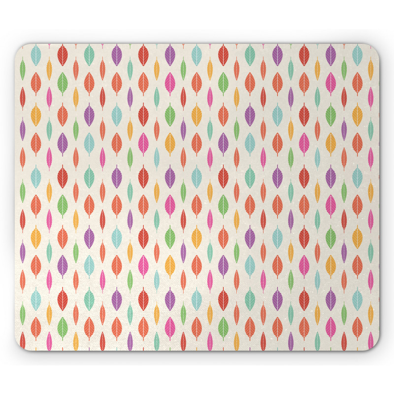 Bohemian Colorful Feathers Mouse Pad