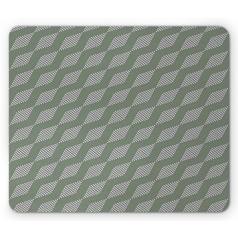 Circles Diamond Shapes Mouse Pad