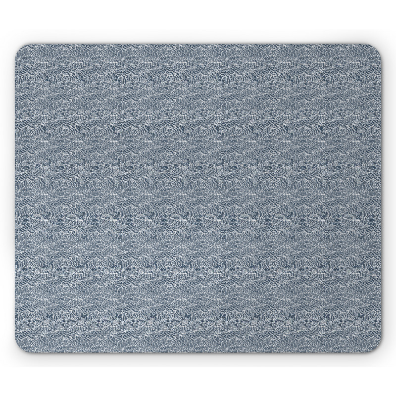 Mosaic Ocean Waves Mouse Pad