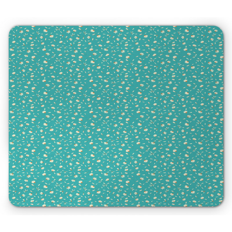 Romantic Floating Petals Mouse Pad