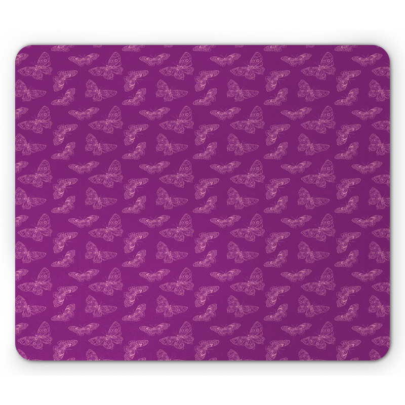 Butterfly Drawings Mouse Pad