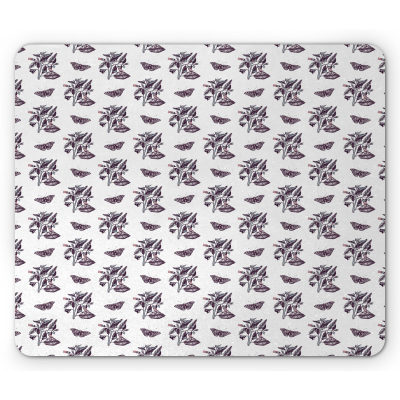 Butterflies Belladonnas Mouse Pad