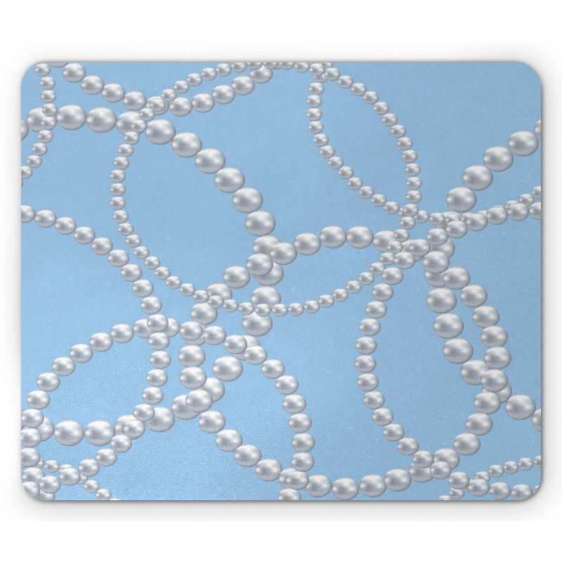 Pearl Necklace Bracelet Mouse Pad