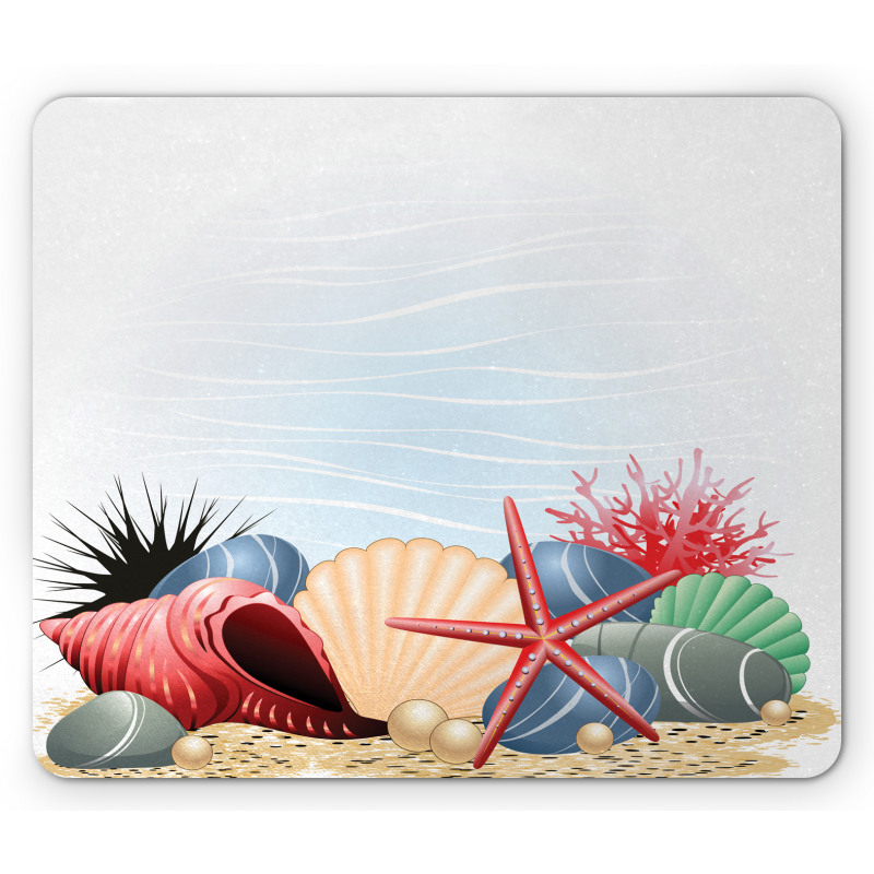 Summertime Seaside Pearl Mouse Pad