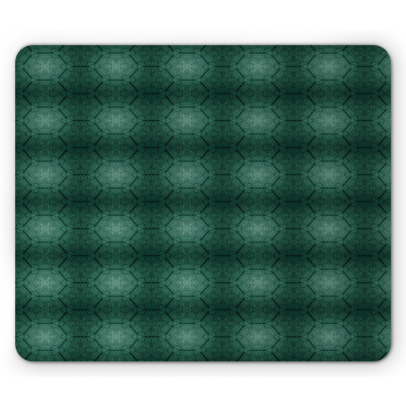 Dark Monochrome Pattern Mouse Pad