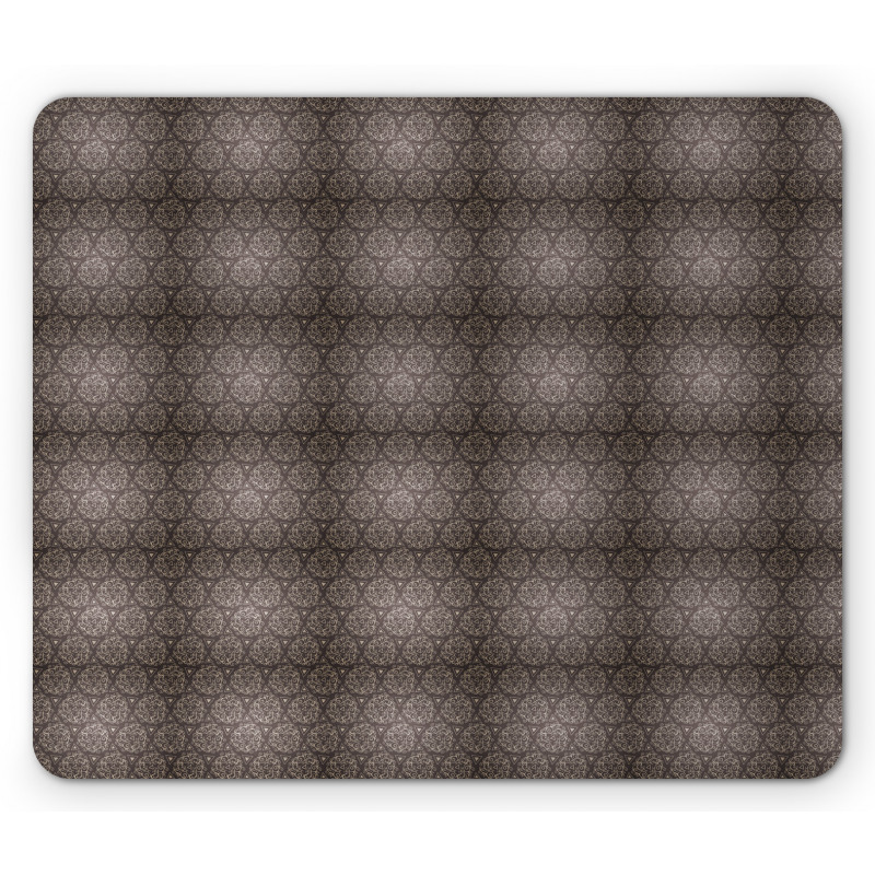 Triangles Swirls Artwork Mouse Pad