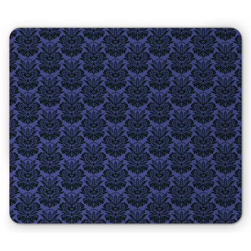 Polka Dots Damask Inspired Mouse Pad