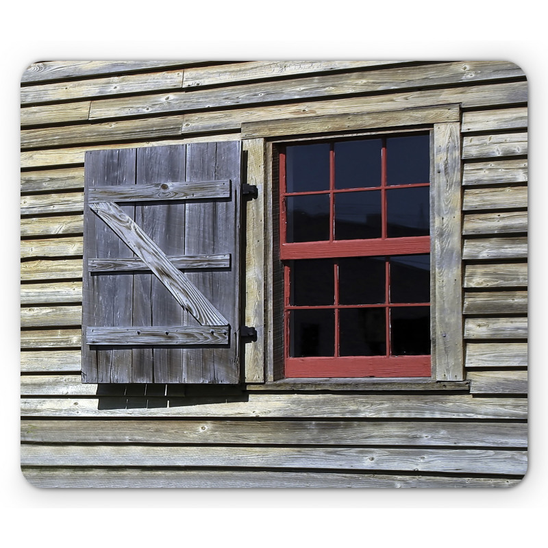 Village Cottage Shutter Mouse Pad