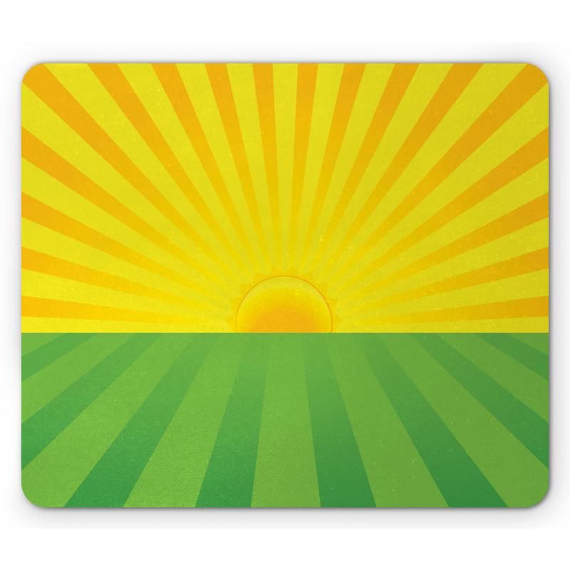 Simplistic Summer Sunrise Mouse Pad