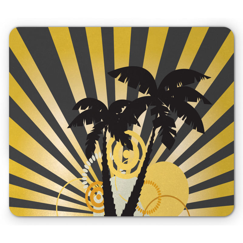 Contemporary Palm Trees Mouse Pad