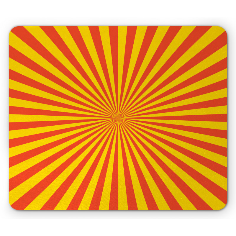 Bicolour Warm Tone Sunrays Mouse Pad