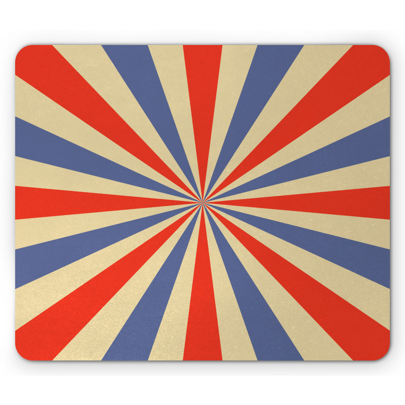 Vintage Rays Pinwheel Art Mouse Pad