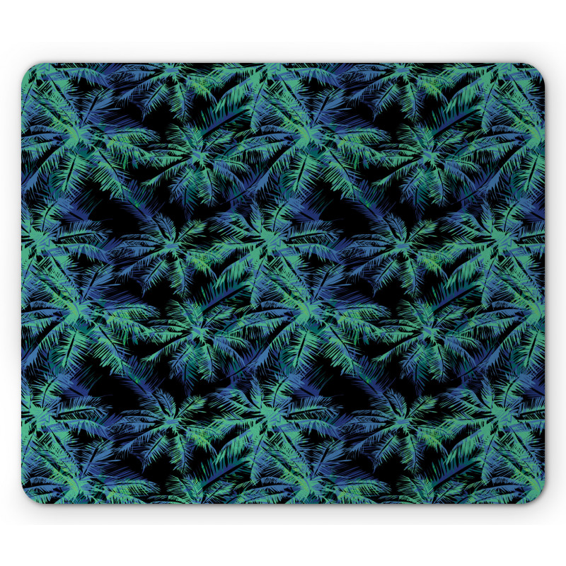 Leaves Dark Background Mouse Pad