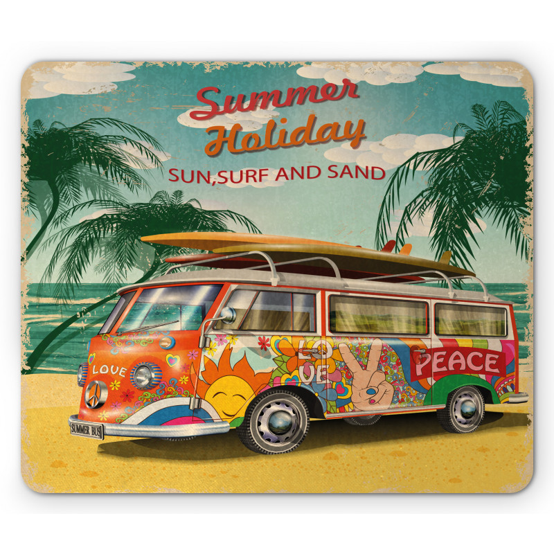 Summer Holiday Beach Mouse Pad