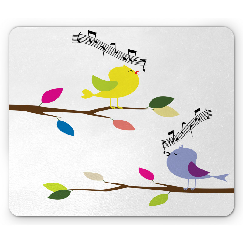 Colorful Mascots Singing Mouse Pad