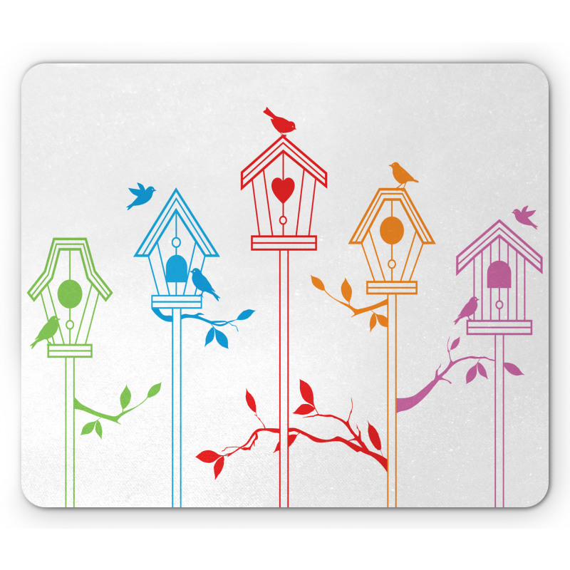 Flying Bird Nest Roof Mouse Pad