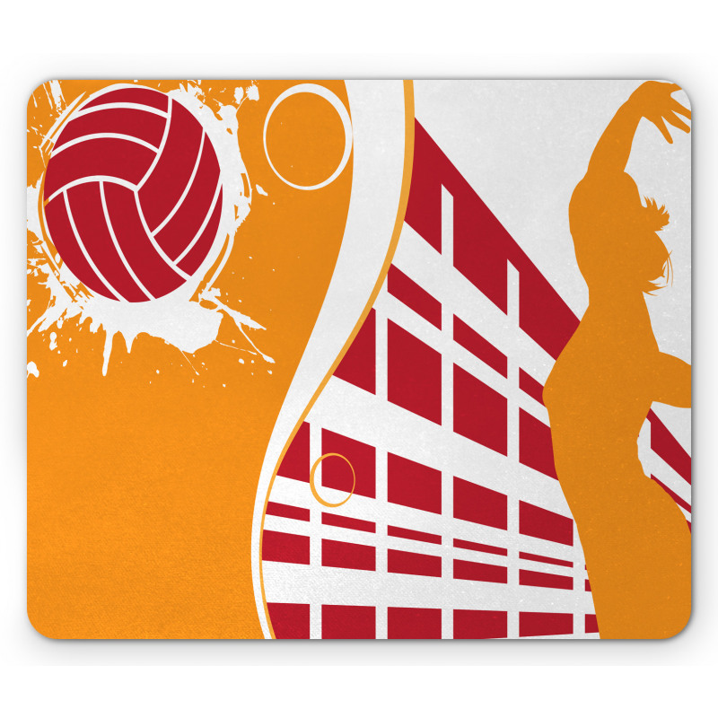 Summer Tones Lady Player Mouse Pad