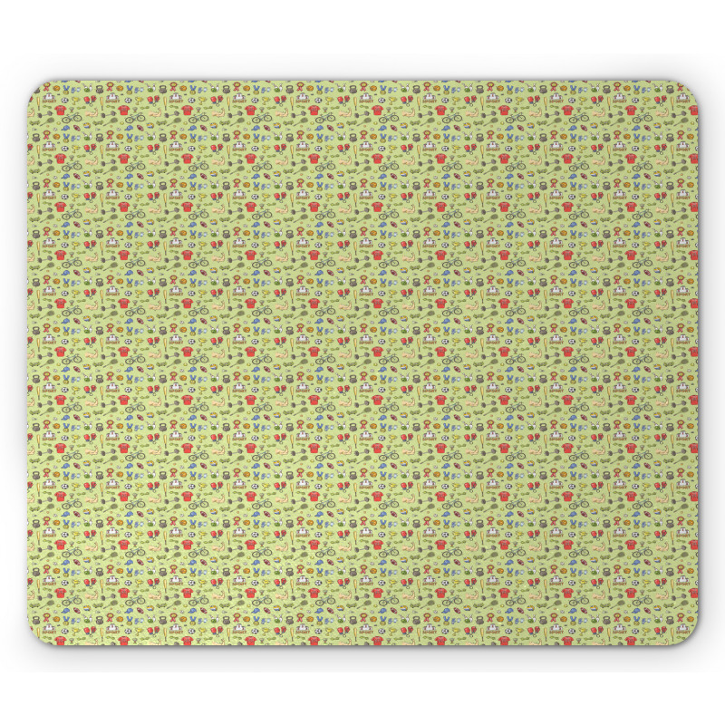 Sportive Hobbies Ball Games Mouse Pad