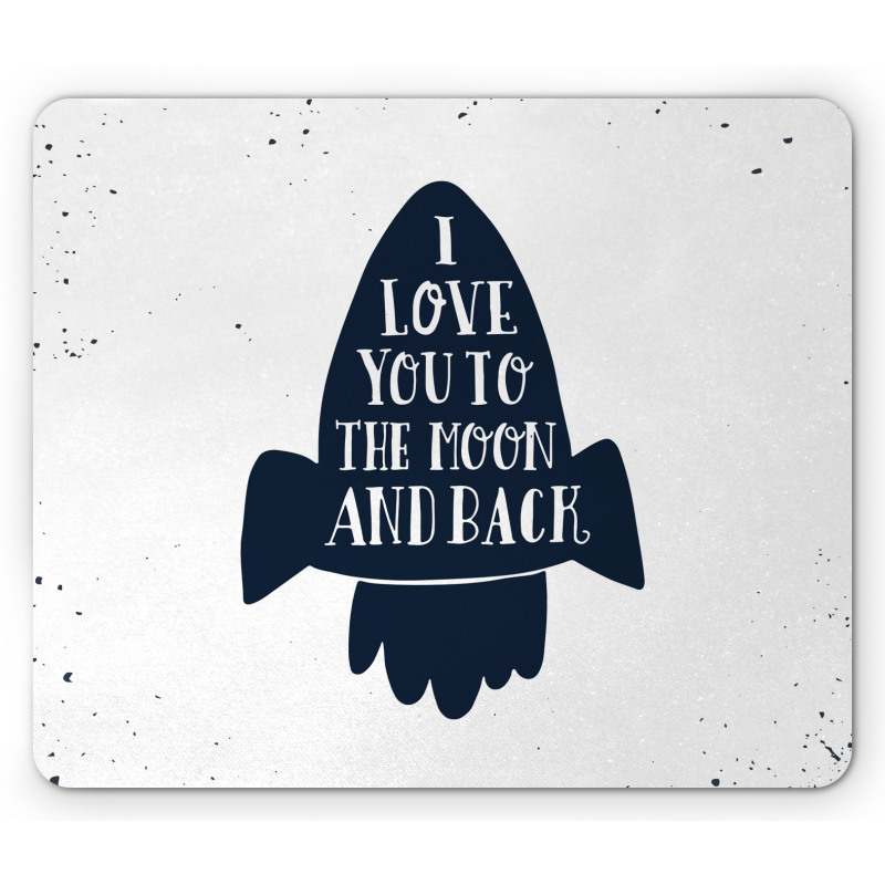 Grunge Style Space Travel Mouse Pad