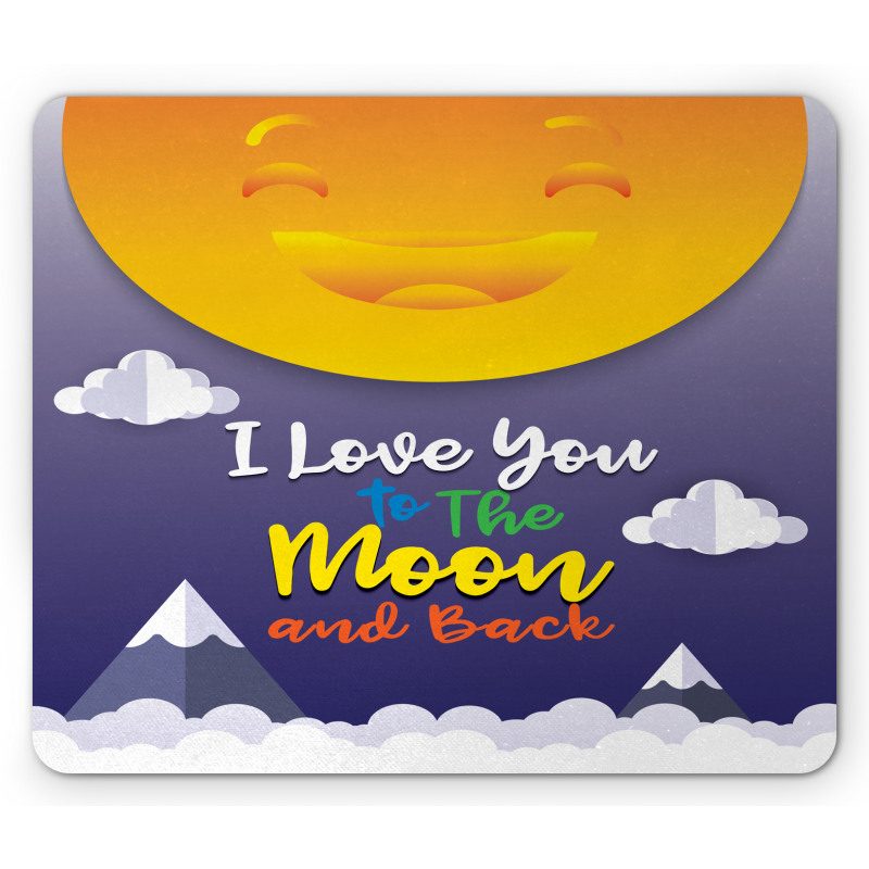 Smiling Sun Clouds Mouse Pad