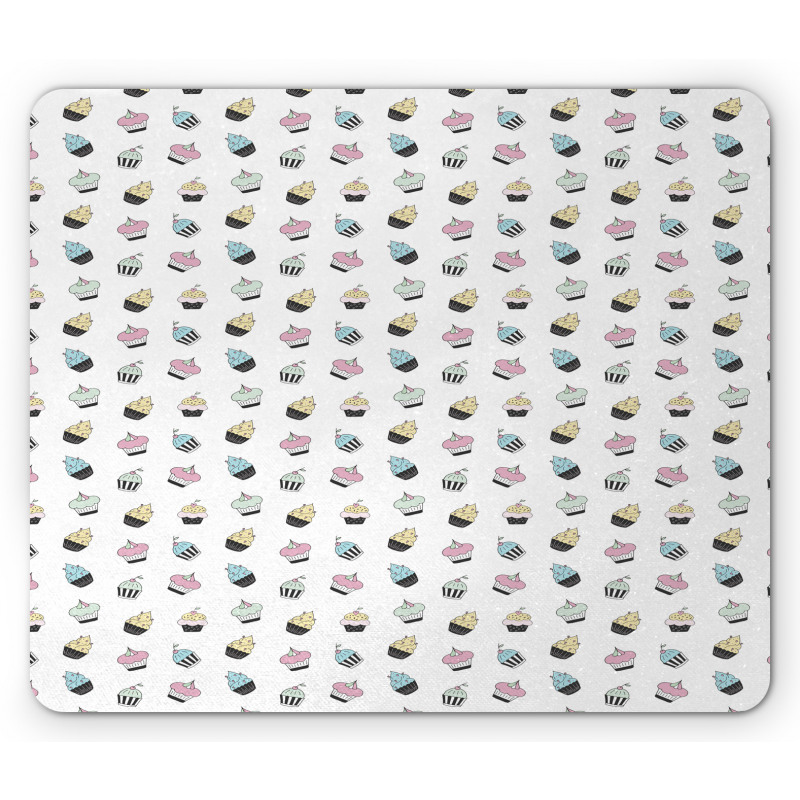 Tasty Cakes Pastel Pop Art Mouse Pad