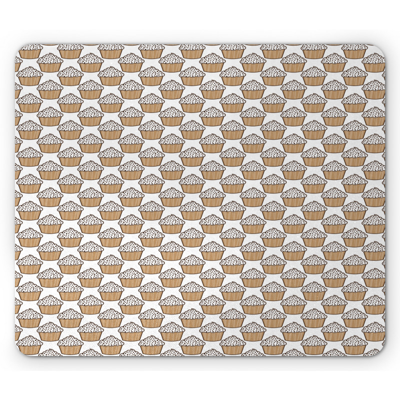 Whipped Cream Muffin Art Mouse Pad