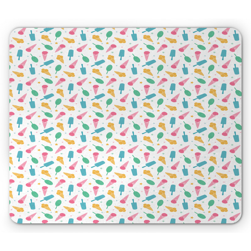 Cartoon of Star Popsicles Mouse Pad