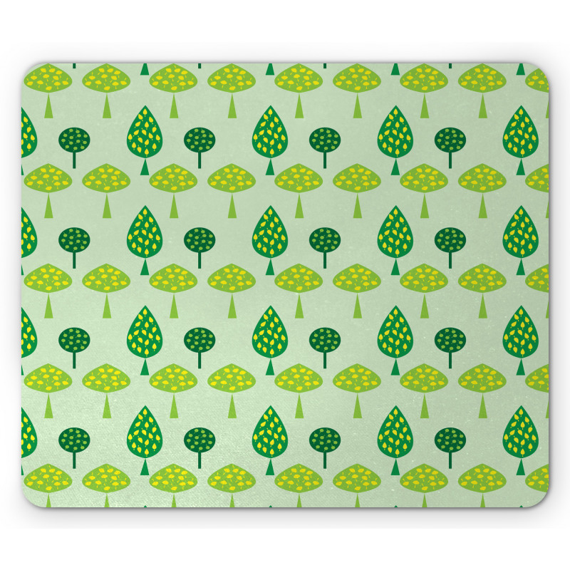 Abstract Trees Blossoming Mouse Pad