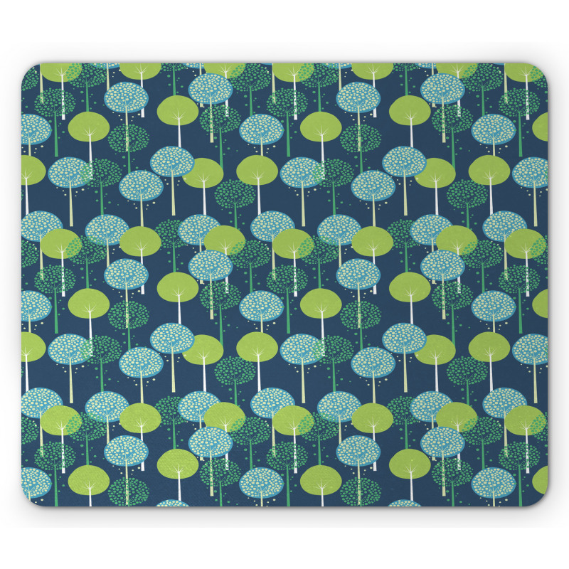 Abstract Round Motif Graphic Mouse Pad