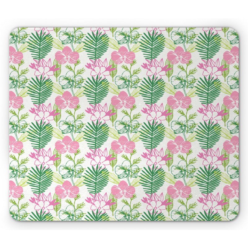 Blossom Flowers Pinnation Mouse Pad