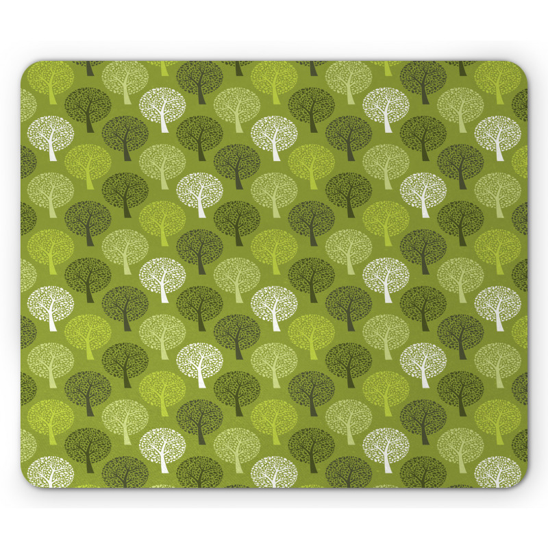 Abstract Trees Motifs Art Mouse Pad